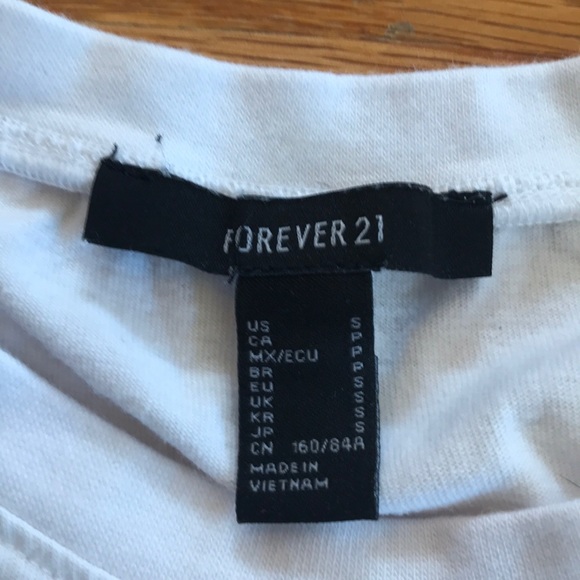 Lace Accented White Tee - Picture 3 of 4